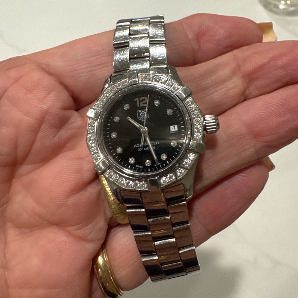 Tag Heuer Ladies Aquaracer Diamond Bezel Watch